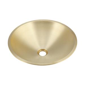 493-220　カクダイ　黄銅製洗面器（丸型）　鉄穴（かんな）｜aquashop07