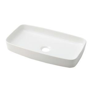 493-228-W　カクダイ　角型手洗器（ホワイト）　MINO（ミーノ）｜aquashop07