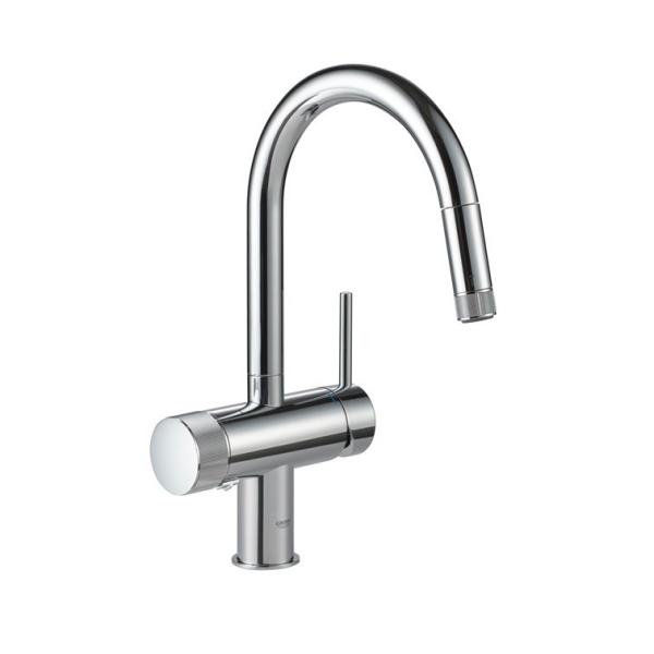 JPK61902　グローエ GROHE　浄水器一体型シングルレバーキッチン混合栓(ヘッド引出タイプ)...