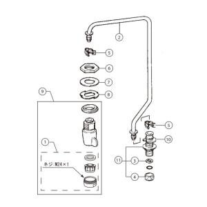 LF-75L　LIXIL　INAX　レバー式水栓部（AWL-75A系用・TSF-20・TSF-21系用）｜aquashop07