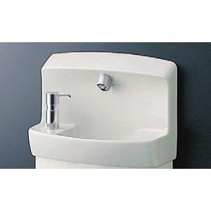LSE870APMS　TOTO　壁掛バック付手洗器　自動水栓AC100Vタイプ　壁給水・壁排水（Pトラップ）　水石けん入れ付｜aquashop07
