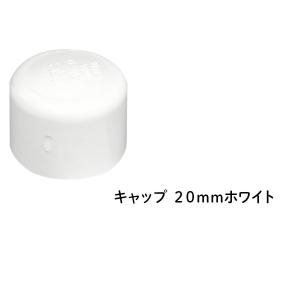 DIN キャップ 20ｍｍ ホワイト