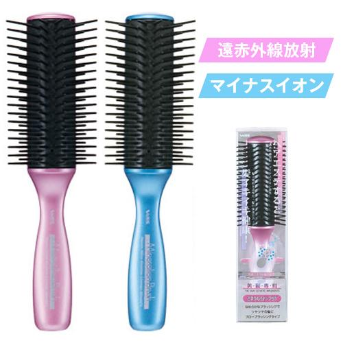 【美・髪・専・科 ミネラルイオン ブローブラシ（小）IO-800】ヘアブラシ ブラシ マイナスイオン...