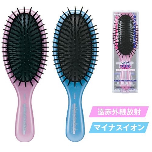 【美・髪・専・科 ミネラルイオン ポリヘアブラシ IO-403】ヘアブラシ ブラシ マイナスイオン ...