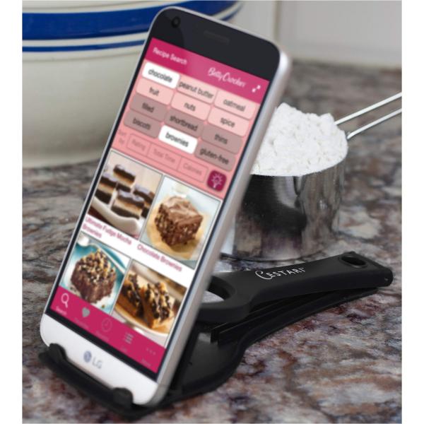 (Black)   Recipe Holder Stand for Smartphones and ...