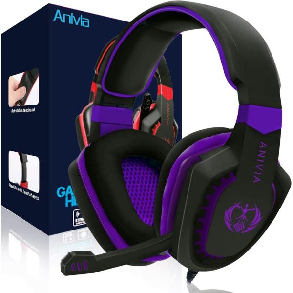 Anivia Computer Over Ear Headphones Wired with Mic...
