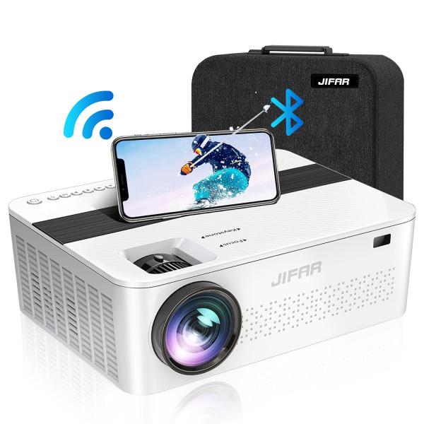 JIFAR Projector 4K with 5G WiFi &amp; Bluetooth,1100AN...