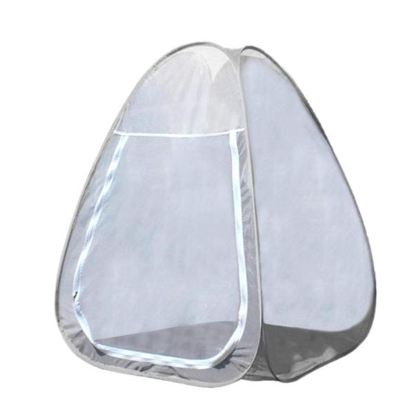 瞑想テント シングル 蚊帳 テント テンプル 座れる 自立式 シェルター カバナ クイック折りたたみ...