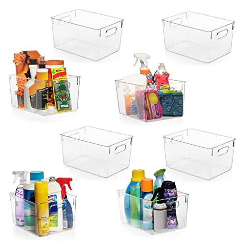 ClearSpace Plastic Storage Bins Perfect Kitchen Or...