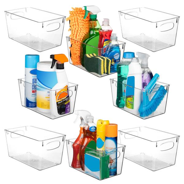 ClearSpace Plastic Storage Bins Perfect Kitchen Or...