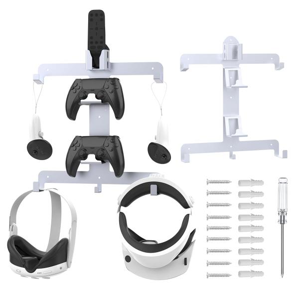 Uxilep PS VR2 Wall Mount Kit,8 in 1 PS5 Metal Wall...