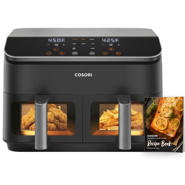 COSORI Dual Basket Air Fryer 9 Qt, Large and Wide ...