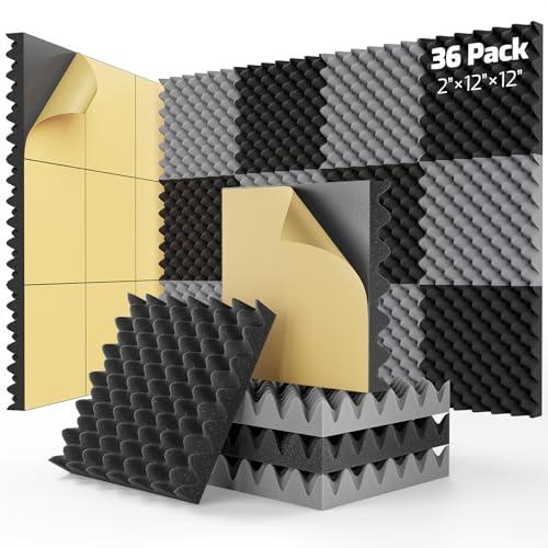 Dailycooper 36 Pack Self Adhesive Egg Crate Sound ...