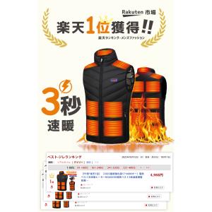 電熱ベスト 日本製 繊維ヒーター ヒーターベス...の詳細画像1