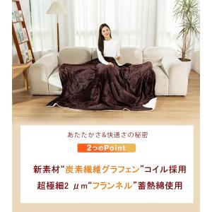 【正規品】電気毛布 掛け敷き兼用 フランネル ...の詳細画像5