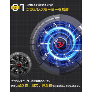 【正規品】空調作業服 空調ウェア ベスト ファ...の詳細画像2