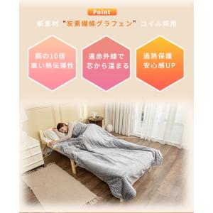 【正規品】電気毛布 掛け敷き兼用 フランネル ...の詳細画像4