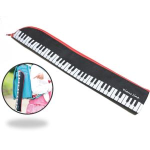 　ピアノライン　Piano Line 　 ソプラノリコーダー用　ソフトケース　リコーダーケース　鍵盤柄　
