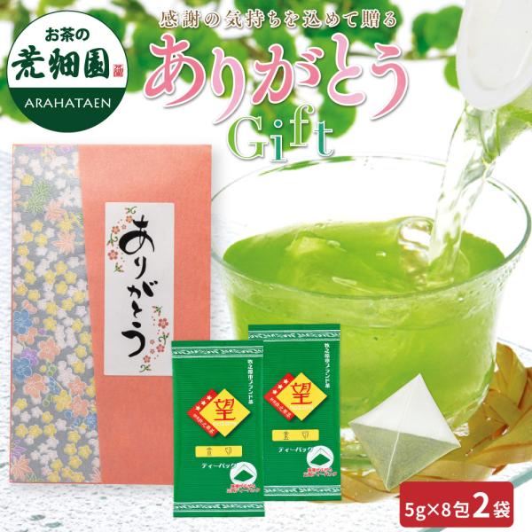 お茶 緑茶 ティーバッグ 静岡茶 深蒸し茶 ギフト 高級茶 ありがとう 望金印ティーパック2袋 あら...