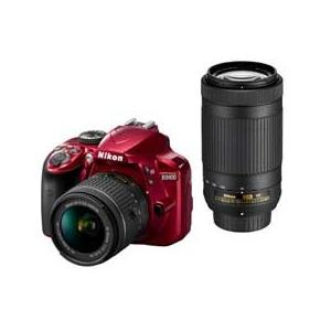 Nikon D3400 ダブルズームキット (レッド) JA...