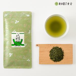 芽茶「萌グリーンラベル」85g （送料370円）｜araienmanyodo-1