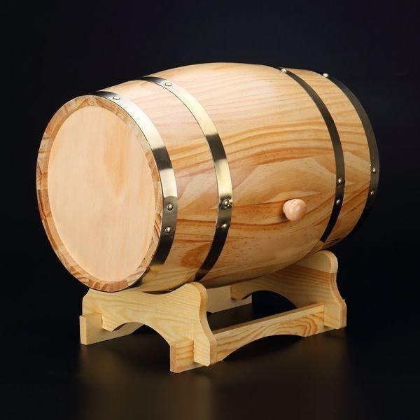3L オーク樽 醸造装飾 ワイン樽 樽バケツ 醸造 木製 ビールウイスキーラムポートバレルホテルレス...