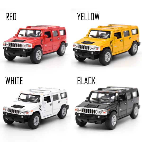 【選べる4カラー】ハマー　HUMMER　プルバック式　ミニカー　ダイキャストカー　Kinsmart　...