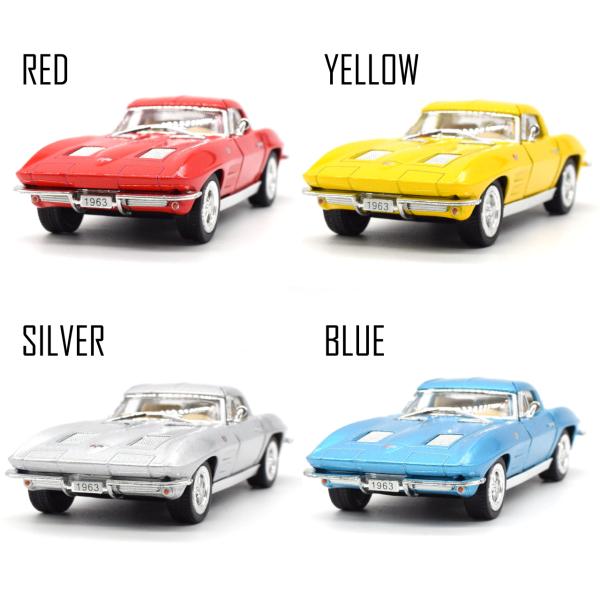 【選べる4カラー】コルベットスティングレイ　CORVETTE STINGRAY　シルバー　プルバック...