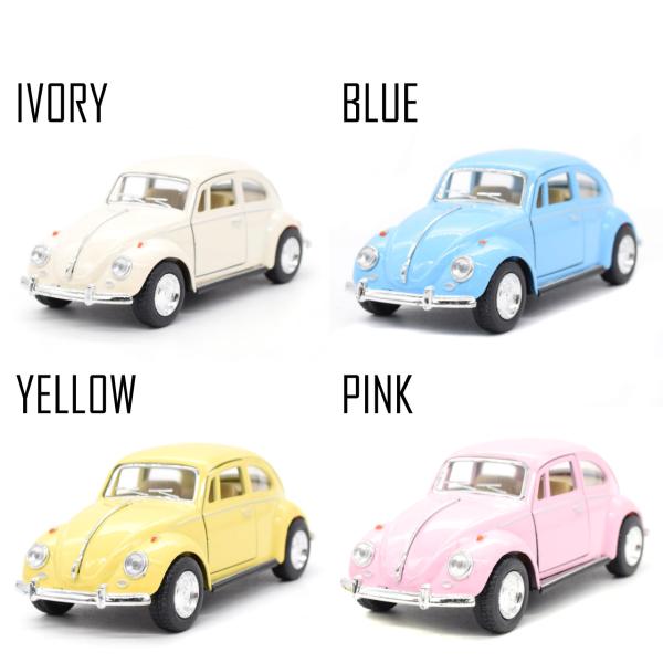 【選べる4カラー】ビートル　BEETLE　プルバック式　ミニカー　ダイキャストカー　Kinsmart...