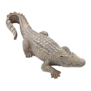 巨大クロコダイル リアル 実物大 大型 ワニ 大きい 動物 爬虫類 置物