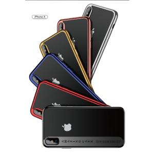 iphoneX ソフト クリア ケース メタリ...の詳細画像5
