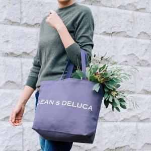 DEAN＆DELUCA　ディーンアンドデルーカ  レディース トートバッグ S/Lサイズ 大容量 限定品 帆布 大人気  プレゼント　紫　ディーン＆デルーカ Dean&Deluca｜arakawastore