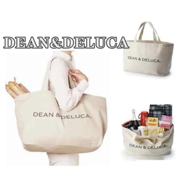 ディーン＆デルーカ トートバッグ DEAN&amp;DELUCA ビッグトートバッグ ナチュラル 内ポケット...