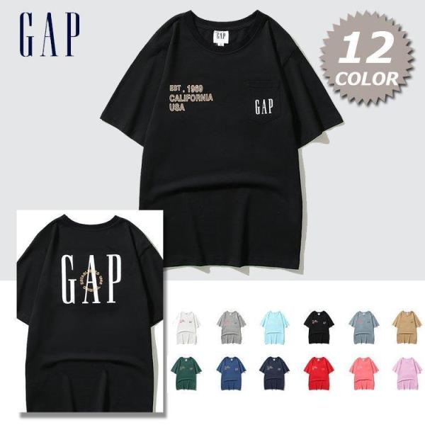 GAP ギャップ Tシャツ　短袖　GAPロゴ　春夏 オススメ　男女 メンズ　レディース　恋人 12c...