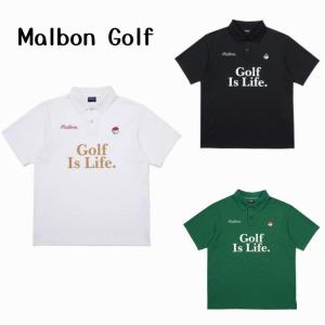 Malbon Golf マルボンゴルフ トップス 男女兼用 ポロシャツ 半袖 無地 かわいい おしゃれ 春 夏 送料無料 三色