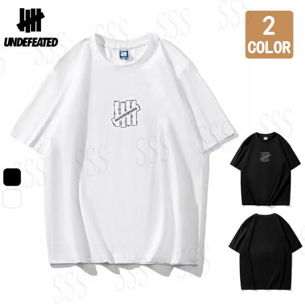 父の日 UNDEFEATED アンディフィーテッド プリント 春夏 半袖 Tシャツ ロゴTシャツ ト...