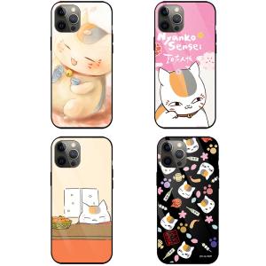 ニャンコ先生 招き猫 夏目友人帳 iPhone 14 7 8 6 plus iPhoneX XS MAX XR iPhone11 Pro SE 12 13 mini 対応 スマホケース ガラス 強化ガラス