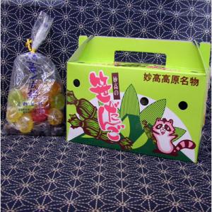 笹団子と手作り飴ギフト（笹だんご10入、職人手作りまきの式飴1袋）