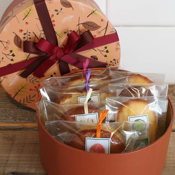【送料込,リボン掛け】Autumn〜秋のラウンドBOX〜和歌山産フルーツを焼き込んだ焼き菓子の詰め合...