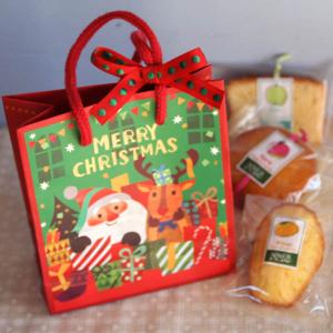 「クリスマス！ミニペーパーバッグ」和歌山県産フルーツを焼き込んだ焼き菓子３個入りクリスマスプチギフト｜arancia-mm