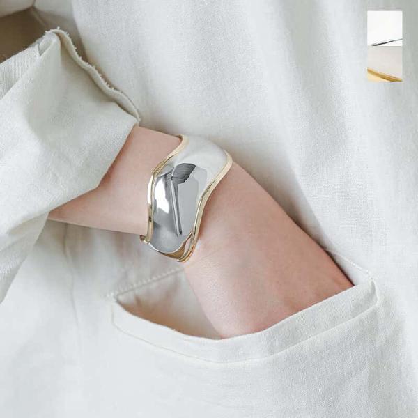 JAMIRAY ジャミレイ ウェービー シルバー バングル WAVY SILVER BANGLE 2...