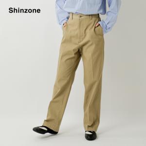 Shinzone（シンゾーン） トムボーイパンツ 2タックパンツ ハイウエスト