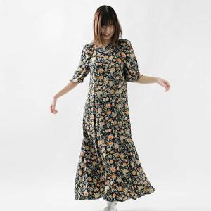 シンゾーン Shinzone  ラップデザイン オリエンタル フラワー ドレス ワンピース 春ワンピ oriental FLOWER DRESS 24smsop04  2024ss新作｜aranciato