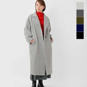 mizuiro ind ミズイロインド ウール ブレンド スタンドカラー ワイド コート 3-270039