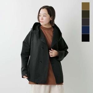 TRAVAIL MANUEL コットン リネン シングル コート ネイビー トラバイユ 