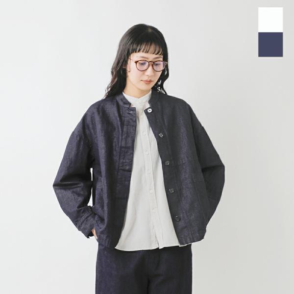 トラバイユマニュアル TRAVAIL MANUEL  コットン リネン デニム ユニティ ジャケット...