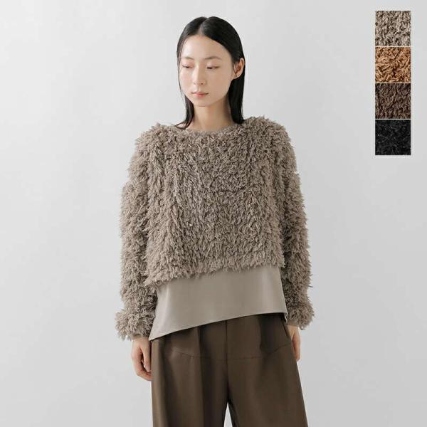 セール【40%OFF】シアントーキョー CYAN TOKYO ラメ シャギー ボア ブラウス 504...