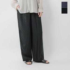 トラバイユマニュアル TRAVAIL MANUEL キュプラ ドット サッシュワイド パンツ 5080 レディース