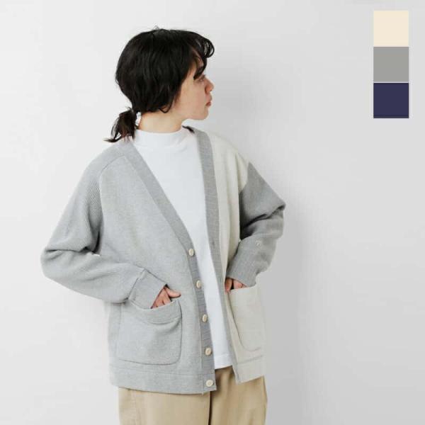 ナイジェルケーボン NIGEL CABOURN  コットン アーミー ジャージー MIX Vネック ...