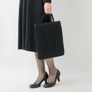 StitchandSew スティッチアンドソー 丹後ちりめん フォーマル スクエア トートバッグ black-formal-eb レディース｜aranciato